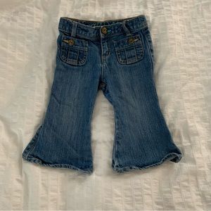 3 for $30 BABY GAP Toddler Girl Flared Jeans Sz 12-18m